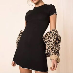 Super down Elegant Black Dress